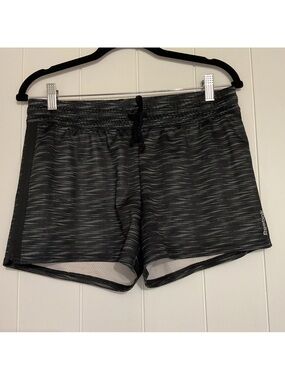 Reebok Women's Black Heathered Athletic Shorts